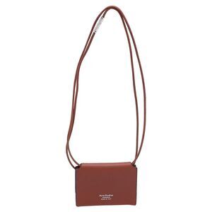 Acne Studios Mini Shoulder Bag in Brown Leather